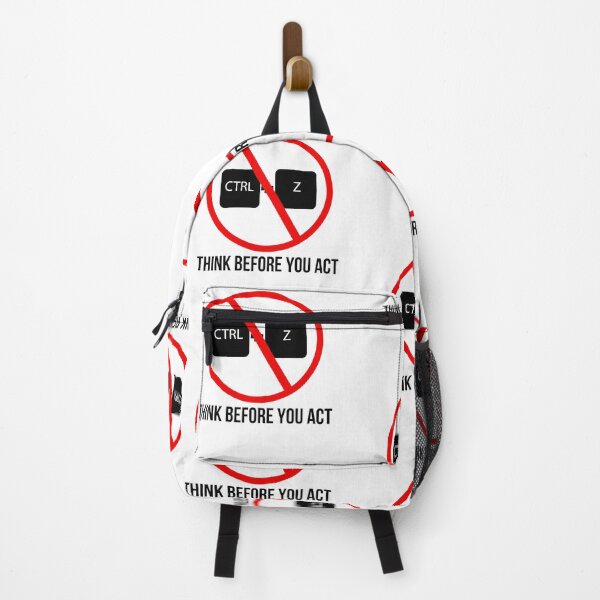 Item preview, Piensa antes de actuar. ¡Mira antes de saltar! Ctrl + Z designed and sold by Capiral Bucketlist.
