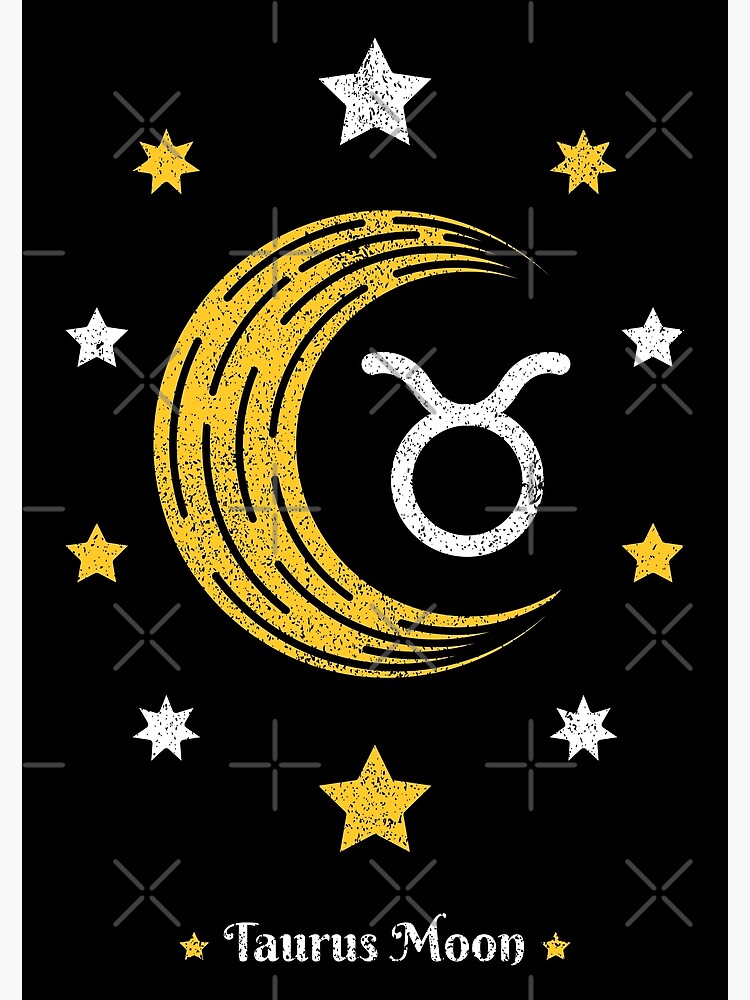 Taurus Moon Astrology Zodiac Sign Natal Chart Horoscope Star Tarot Venus Poster