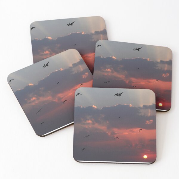 Item preview, New dawn/magnificent sunrise with the flight of birds designed and sold by VeenaNair23.