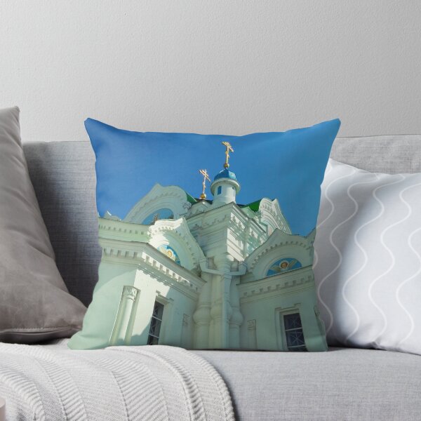 Item preview, Orthodox temple against the background of the blue cloudless sky, architectural decision  designed and sold by helenkaiy.