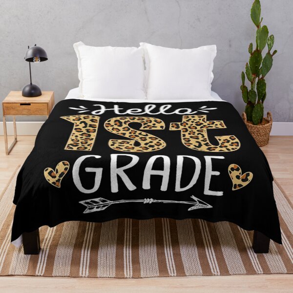 Item preview, Back To School Hello First Grade 1st Grade Leopard Teacher  designed and sold by CuthbertShop.