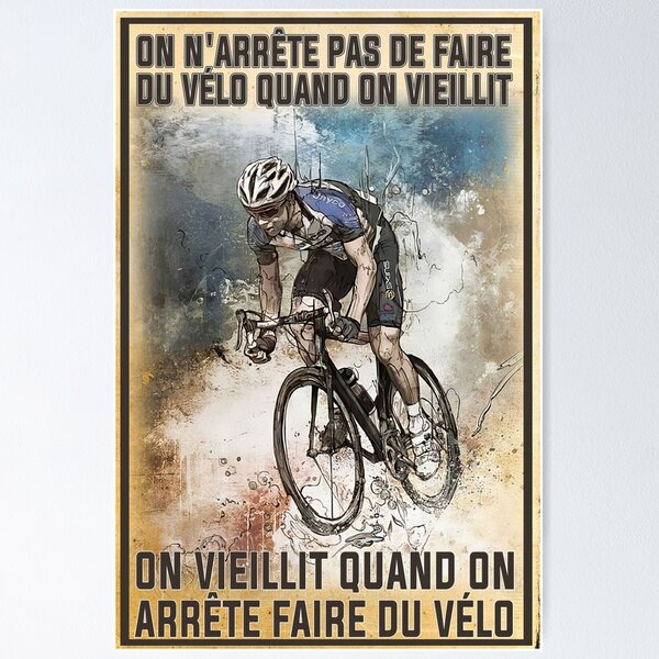 Item preview, You Don't Stop Cycling When You Get Old - Cyclists designed and sold by MagicatcoArt.