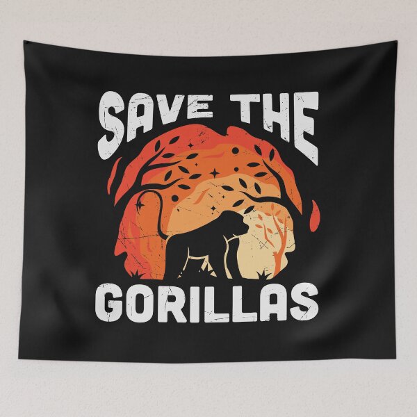 Item preview, save the gorillas designed and sold by anthonybarr1205.