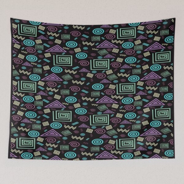 Item preview, Basic geometrical doodle pattern  artwork print designed and sold by Bkstores.