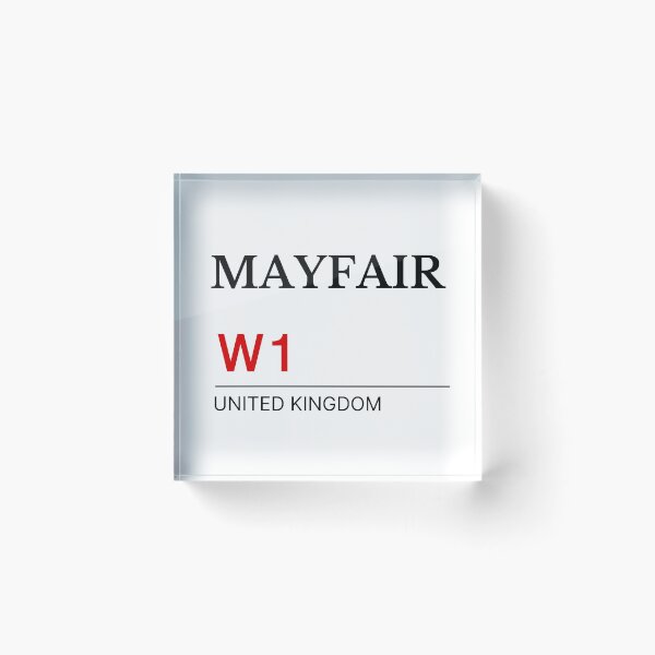 Item preview, Postcode Mayfair W1 United Kingdom designed and sold by Yayatachdiyat0.