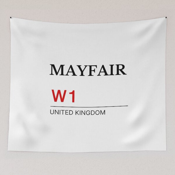 Item preview, Postcode Mayfair W1 United Kingdom designed and sold by Yayatachdiyat0.