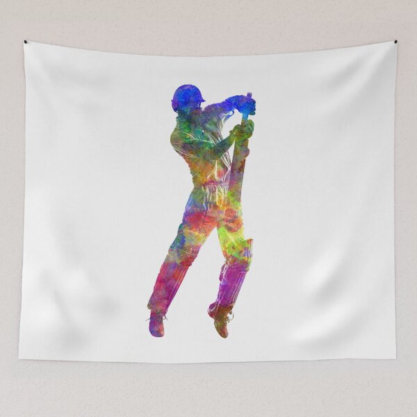 Item preview, Jugador de cricket bateador silueta 05 designed and sold by paulrommer.