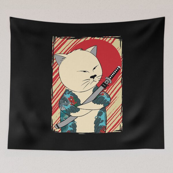 Item preview, Japan Tattoo Cat designed and sold by predatorart93.