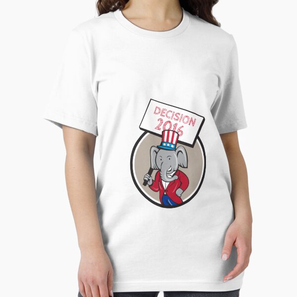 Item preview, Republican Elephant Mascot Decision 2016 Circle Cartoon designed and sold by patrimonio.