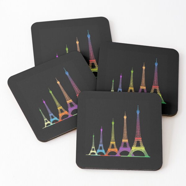Item preview, COLORFUL EIFFEL TOWER IN GRADIENT ARTLINE PATTERN - Addicted to Paris designed and sold by samArtline.