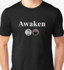 Awaken Large - Coffee Unisex T-Shirt
