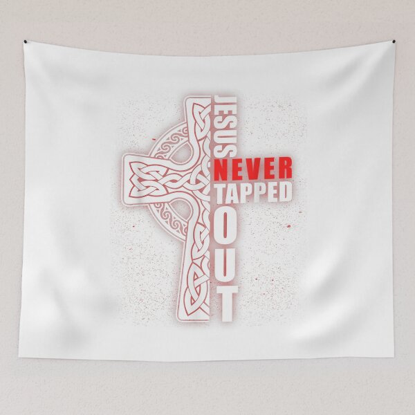 Item preview, Jesus Never Tapped Out Christian Wrestling Faith Faithcross designed and sold by FidelmaShop.