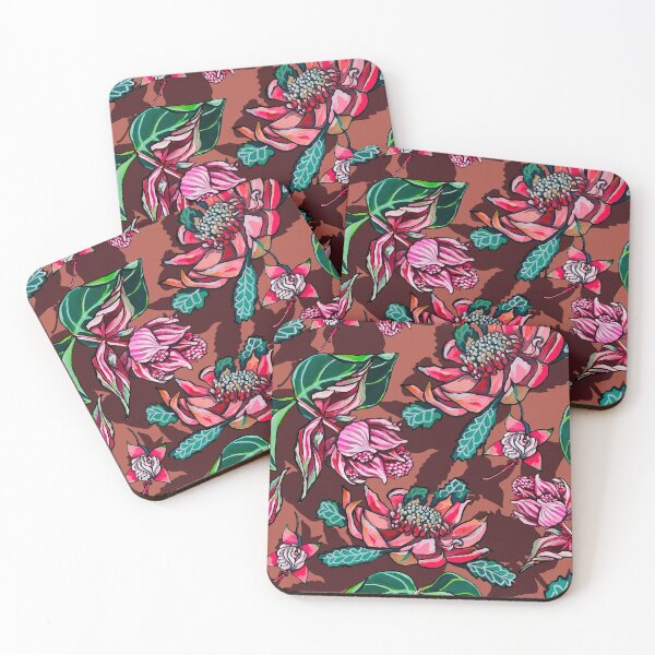 Item preview, Botánicos tropicales nativos australianos de tonos terrosos designed and sold by ariellemorris.
