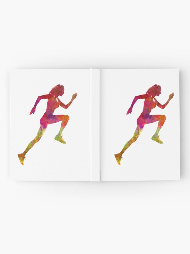 Tarjetas de felicitación for Sale con la obra «Corredor de mujer corriendo  jogger trotar silueta 02» de paulrommer