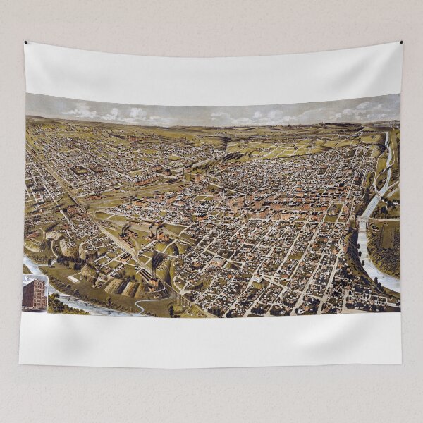 Item preview, Perspective map of Fort Worth, Texas - 1891 designed and sold by paulrommer.