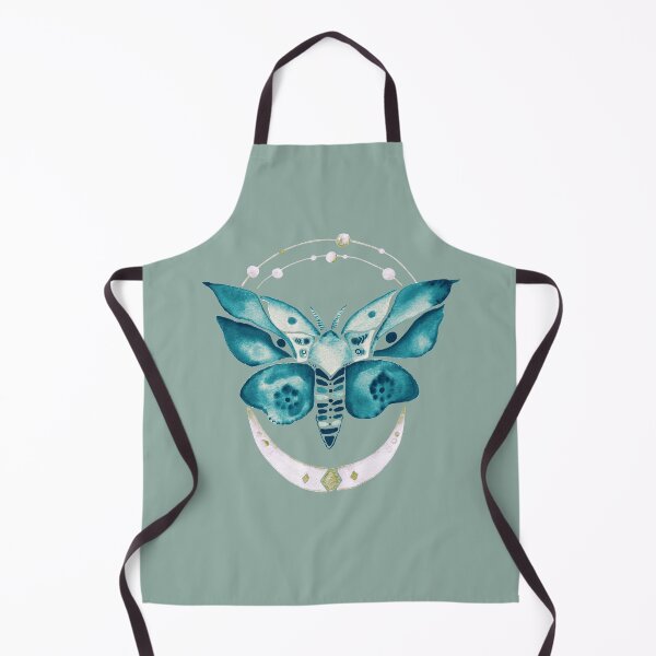 Item preview, Watercolor lunar turquoise crystal moth  designed and sold by Isabelle-T.