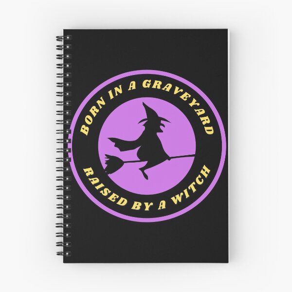 Item preview, Born In A Graveyard Raised By A Witch Funny Halloween designed and sold by mirzadesign.