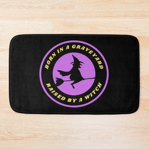 Item preview, Born In A Graveyard Raised By A Witch Funny Halloween designed and sold by mirzadesign.