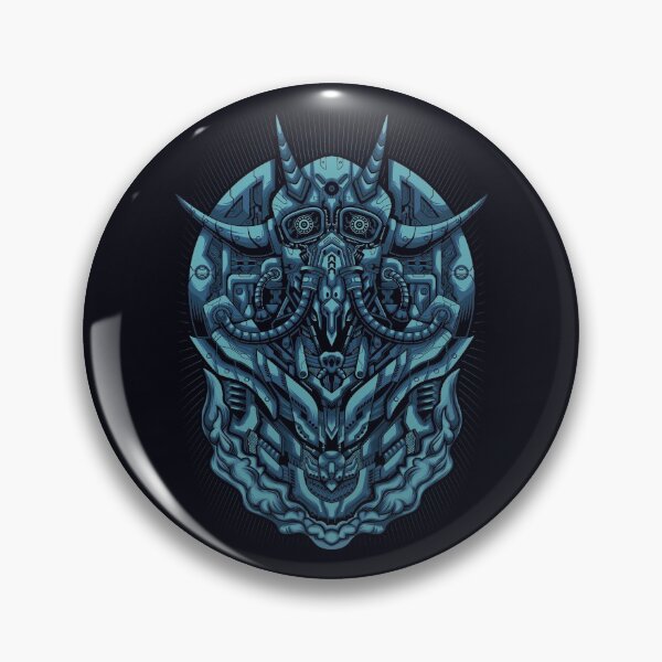 Item preview, Artistic Cyber Devil Mask - unique design designed and sold by Froyd Wess.