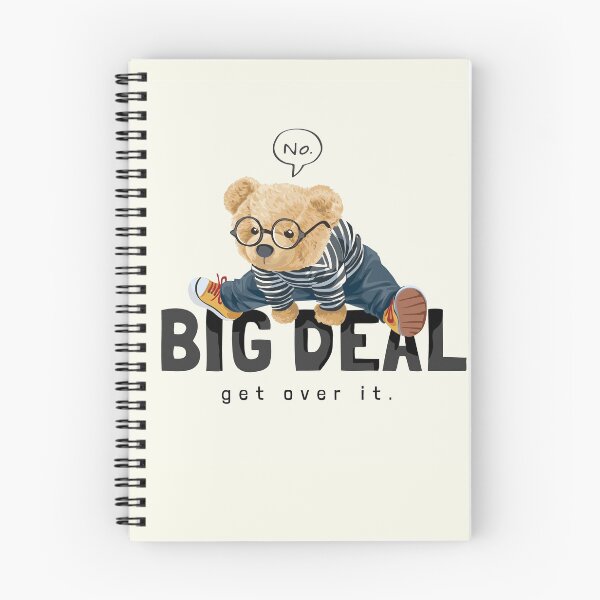 Item preview, Cute Bear Toy Glasses Jumping Big Deal Slogan designed and sold by Peekonet.