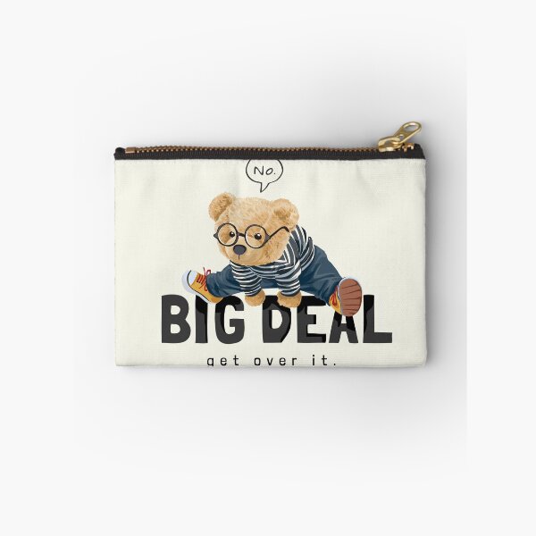 Item preview, Cute Bear Toy Glasses Jumping Big Deal Slogan designed and sold by Peekonet.