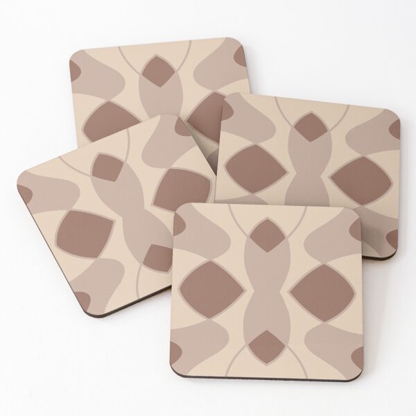 Item preview, Muted abstract pattern brown beige tan designed and sold by Sasacolor.