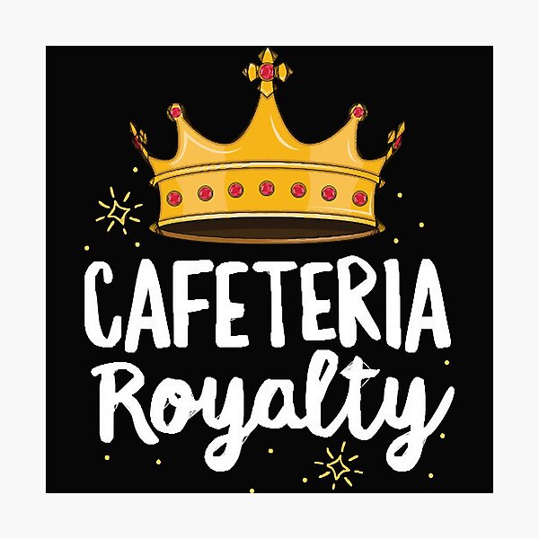 Item preview, Cafeteria Royalty Lunch Lady T-Shirt Royal Crown School Mom  designed and sold by CharlieStrom.