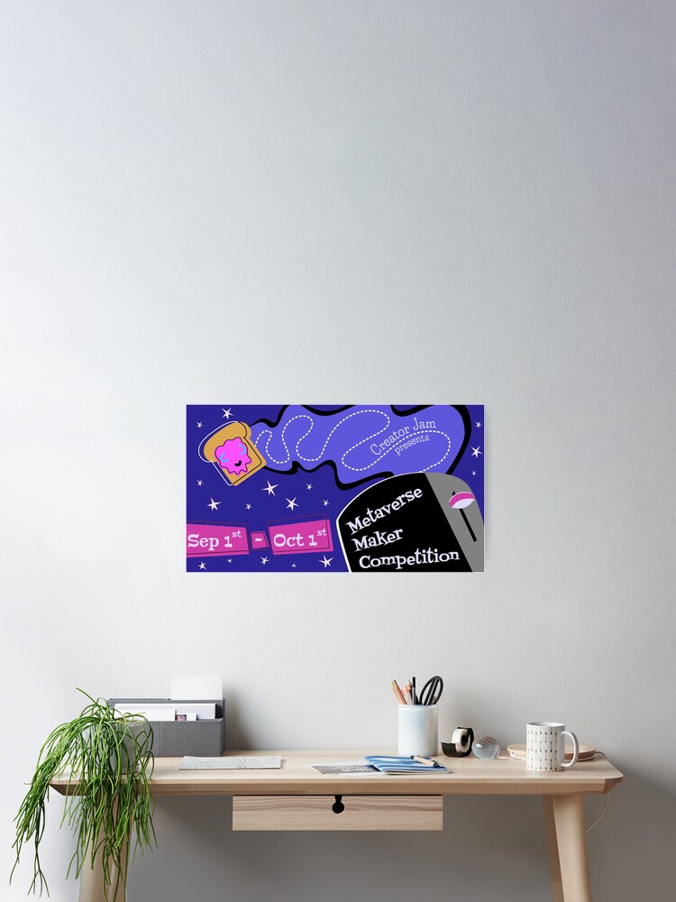 Thumbnail 2 of 3, Poster, Metaverse Maker Competition 2021 designed and sold by CreatorJam.