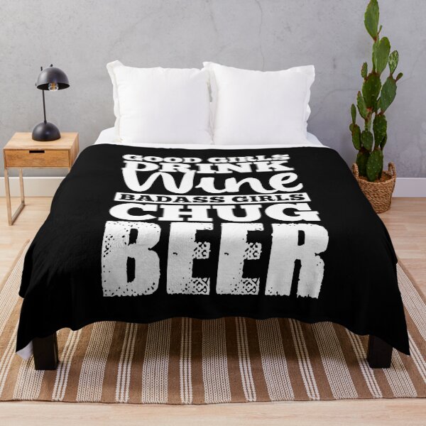 Item preview, Good Girls Drink Wine Badass Girls Chug Beer  designed and sold by clickmostro.