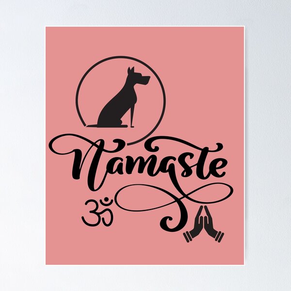 Item preview, namaste at home with my dog designed and sold by Tulips2.
