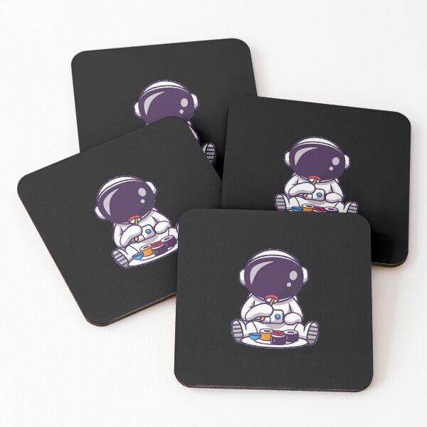Item preview, Kawaii astronaut eating sushi designed and sold by Rakos-Merch.