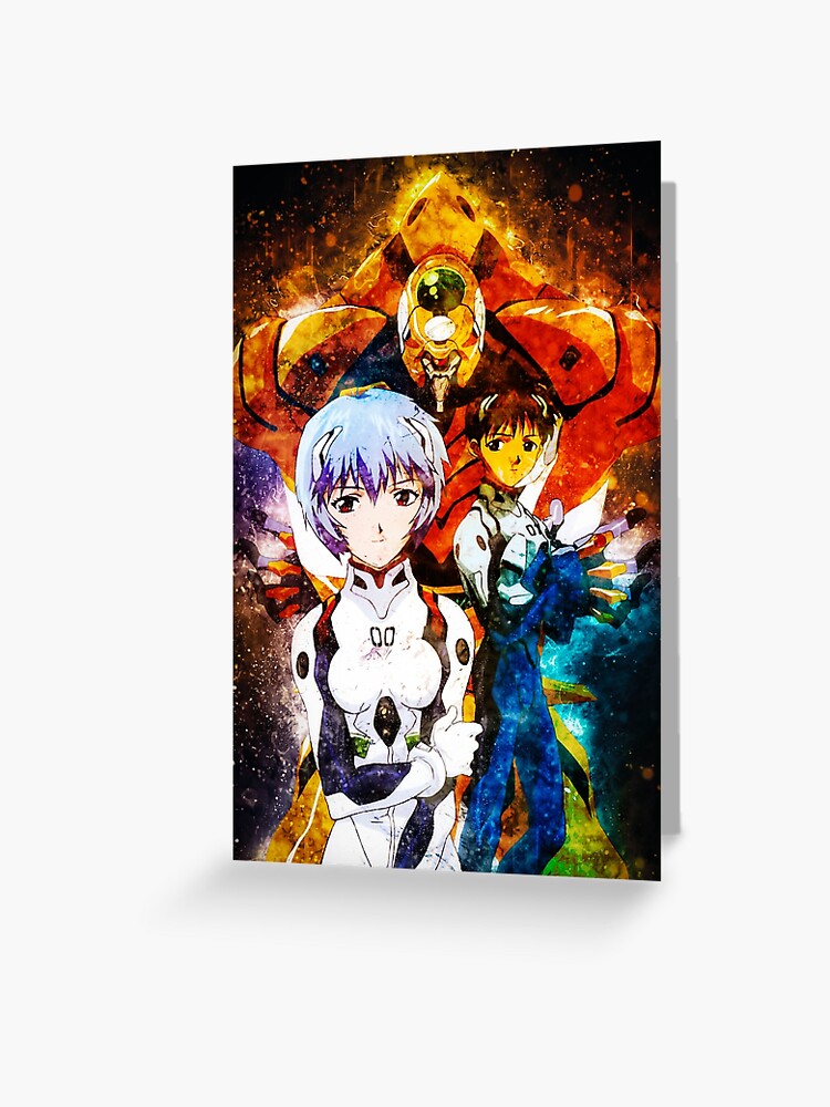 Personalised NEON GENESIS EVANGELION Birthday Card • personalized shinji  anime