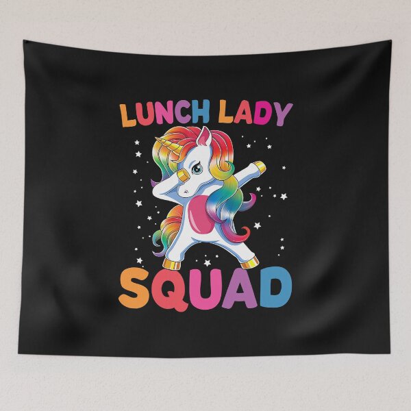 Item preview, Lunch Lady Squad Dabbing Unicorn Funny Lunch Ladies  designed and sold by CharlieStrom.