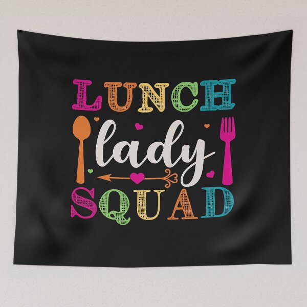 Item preview, Lunch Squad Cafeteria Crew Shirt Design For A Lunch Lady designed and sold by CharlieStrom.