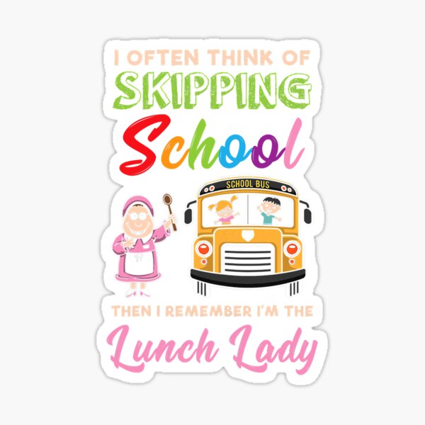 100 Days Of Feeding Kids Lunch Lady School Canteen' Sticker