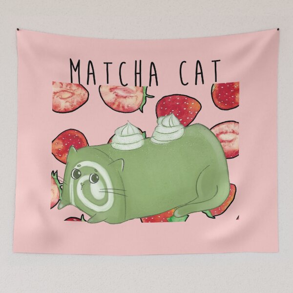 Item preview, Matcha Roll Cat designed and sold by Sweets-trolley.