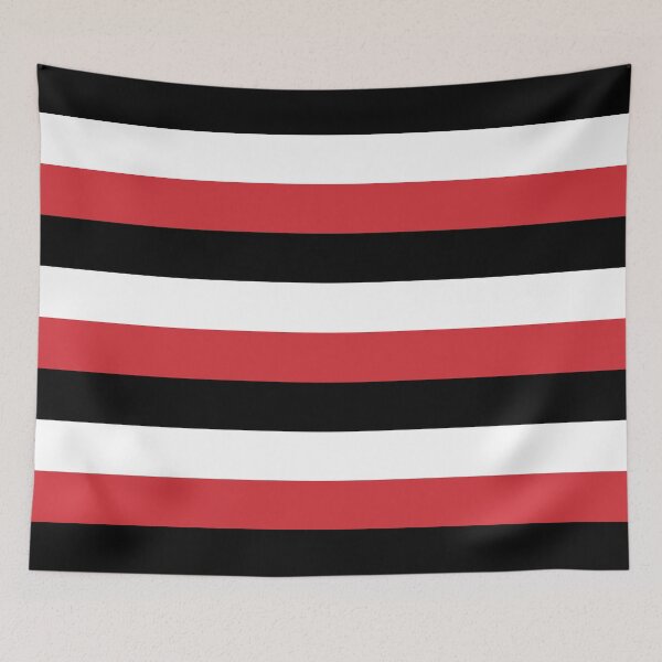 Item preview, 3 Large RED, BLACK and WHITE Horizontal STRIPES designed and sold by RachelMacht.