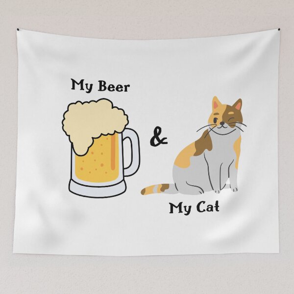 Item preview, My Beer & My Cat designed and sold by Hope-Innovatory.