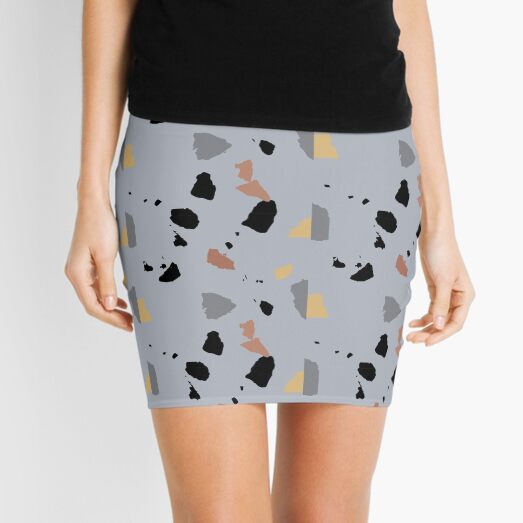 Terrazzo Surface Mini Skirt