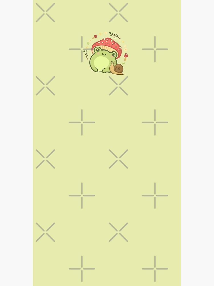 Cottagecore Aesthetic Cute Vintage Frog and Snail by MinistryOfFrogs
