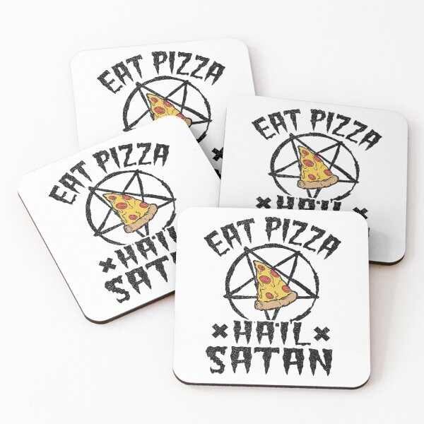 Item preview, Eat Pizza Hail Satan Goth Funny Death Metal designed and sold by Stronzi.