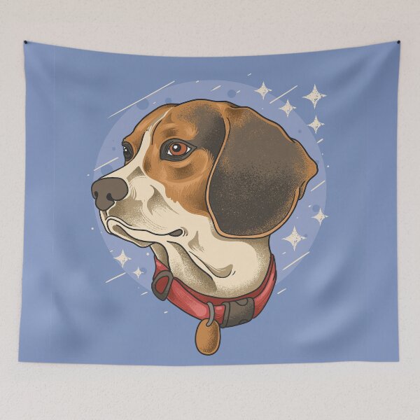 Item preview, Cute Dog Head Illustration Grunge Style Vector designed and sold by Peekonet.