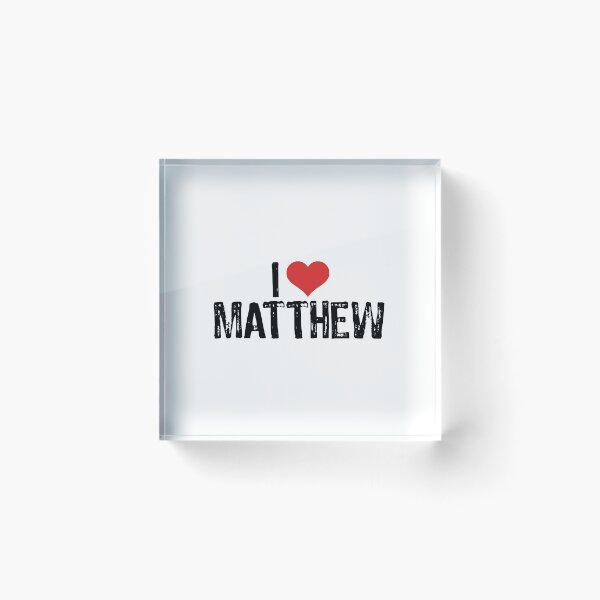 Item preview, I Love Matthew designed and sold by The "I Love Everything" Shop.