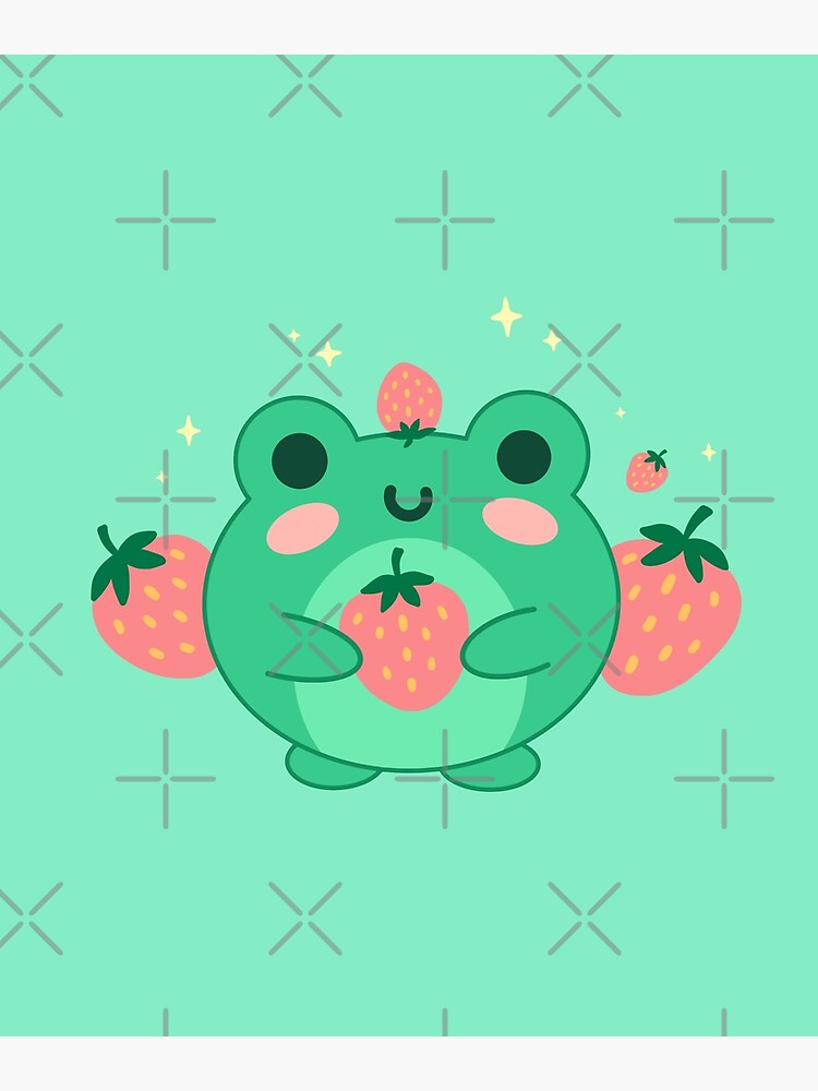 Cute Frog Drinking Milk Kawaii Anime Toad - Frog Lovers Gift - T-Shirt |  TeePublic