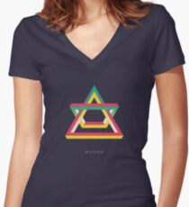 ASCEND Women's Fitted V-Neck T-Shirt