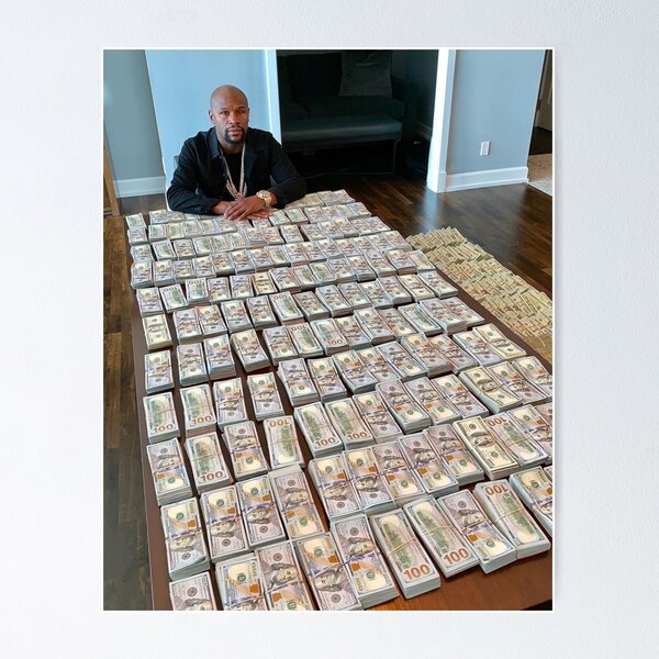 Artikel-Vorschau von Floyd Mayweather mit viel Geld, designt und verkauft von Emote Bot.