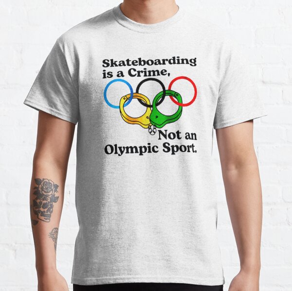 le skate est un crime T-shirt classique