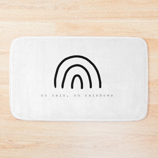 Item preview, No Rain, No Rainbows - simple black rainbow  designed and sold by Stationarystuff.