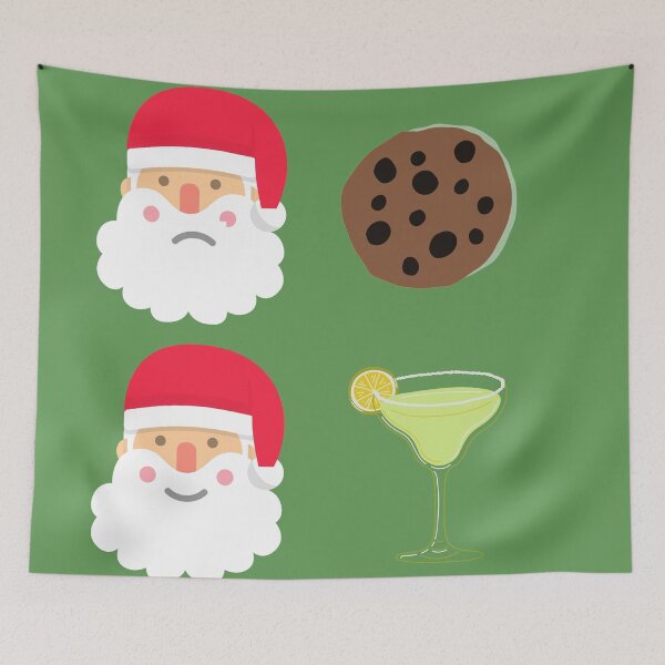 Item preview, No Cookies Just Cocktails Santa designed and sold by quirky-artistry.