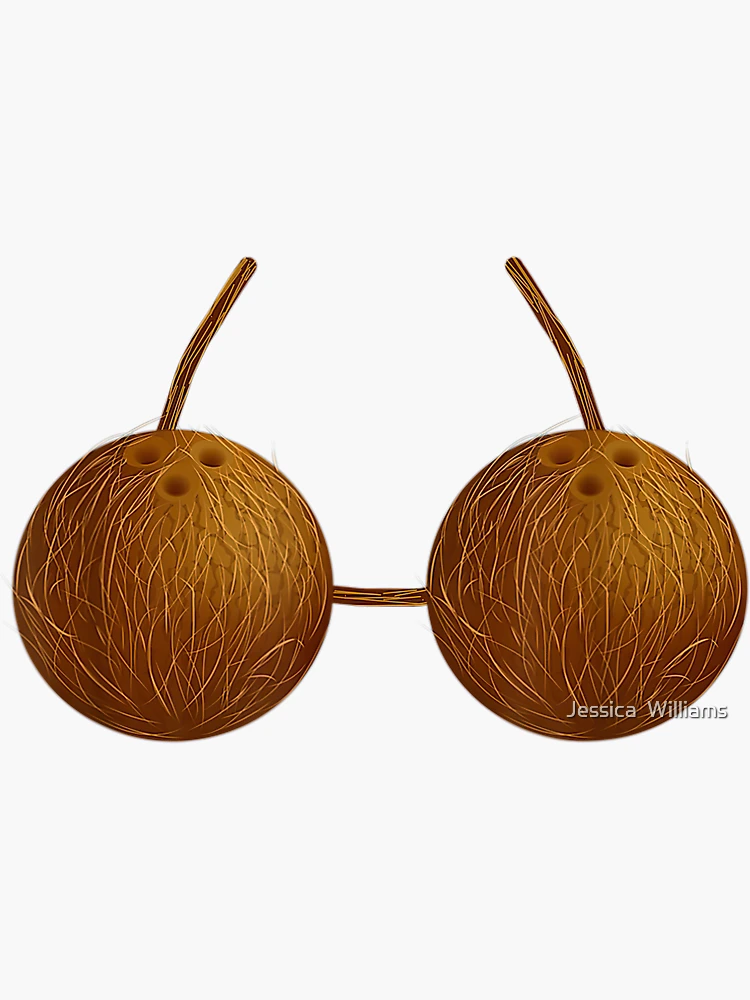 Funny Coconut Bra Coconut Summer SVG, Outfit For Halloween Party SVG PNG  DPF DXF EPS Cricut Clip Art - Witches Designs